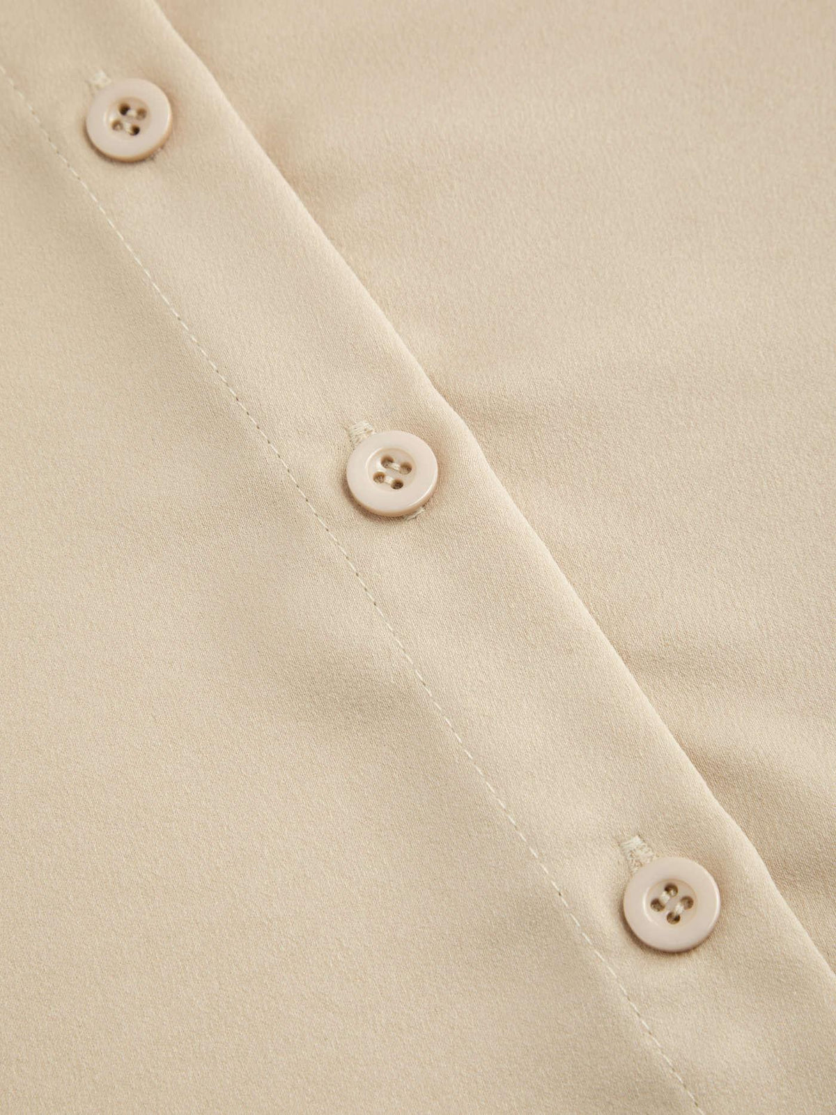 Long Sleeve Blouse with Bow and Hook-and-Eye Closure