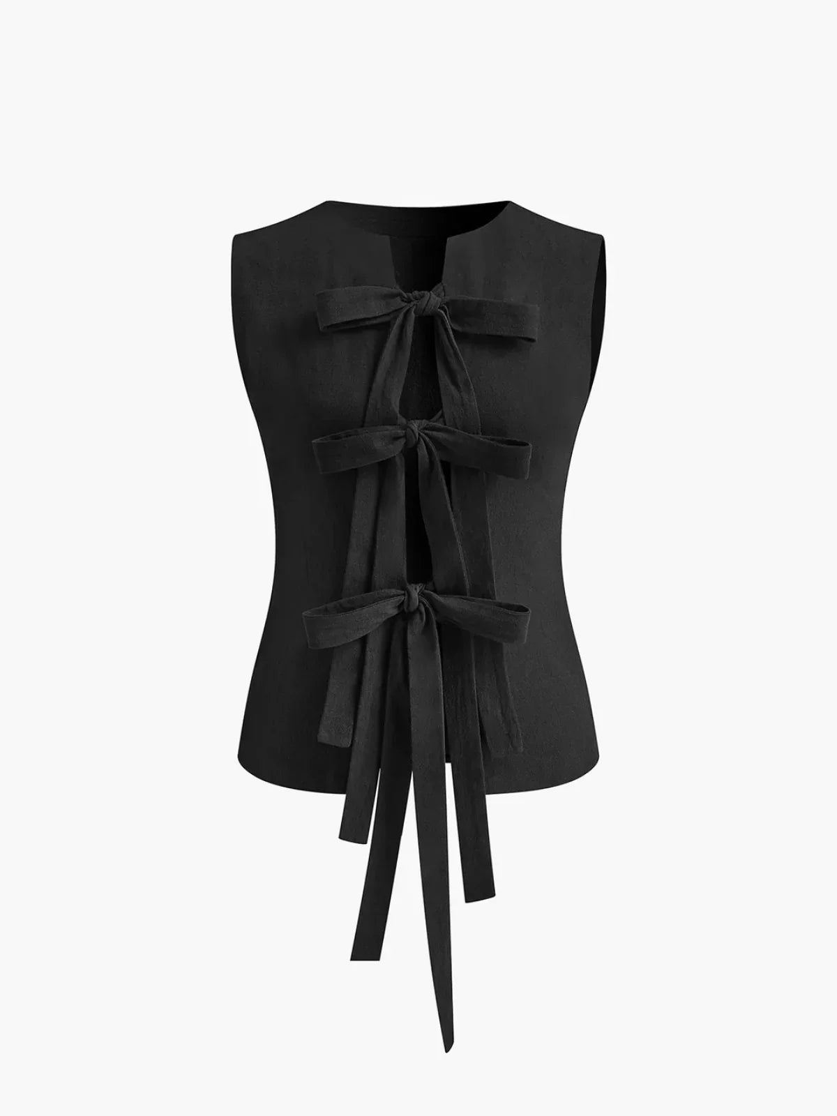 Camiseta de Tirantes de Algodón con Nudo Multiusos
