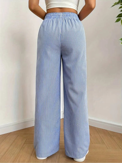 Pantaloni a righe casual