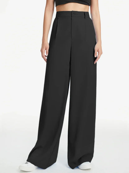 Relaxed Fit High-Rise Wide-Leg Trousers