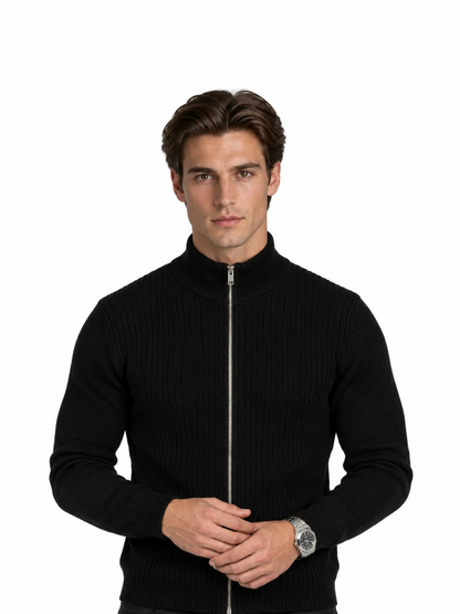 Zipped Knit Jumper