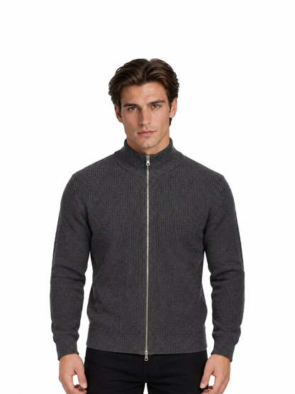 Zipped Knit Jumper