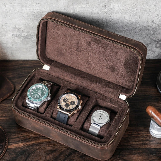 Estuche de Piel para Relojes y Joyas