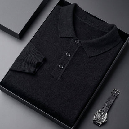 Jersey de Cachemira con Cuello Polo