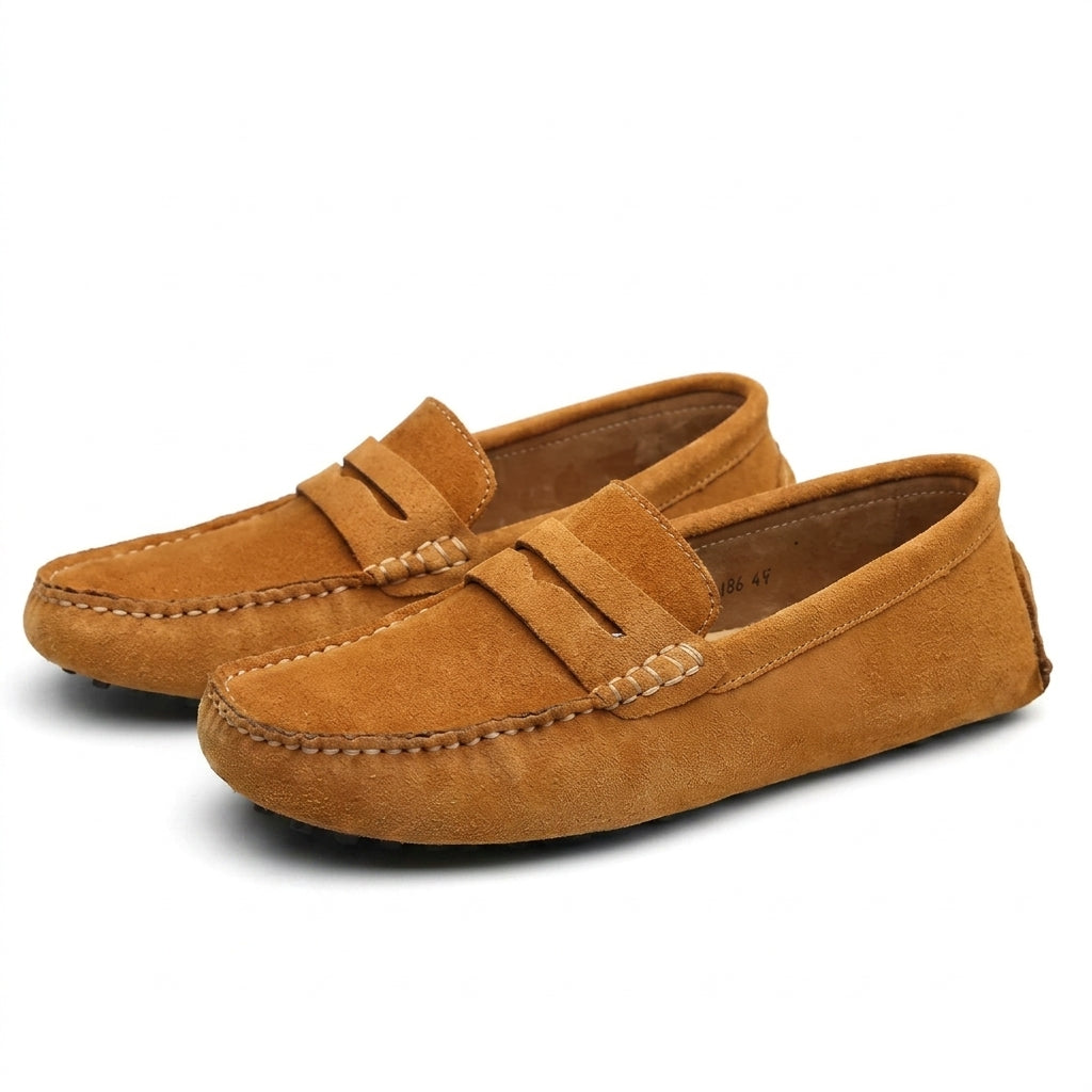 Suede Penny Loafers
