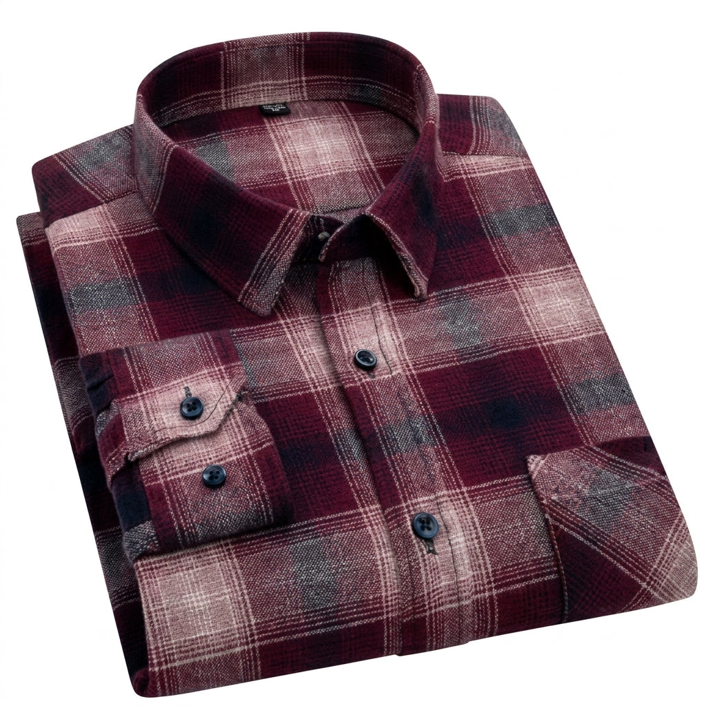 Camisa de Cuadros de Algodón ML
