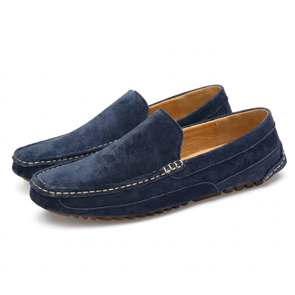 Suede Boat Loafers