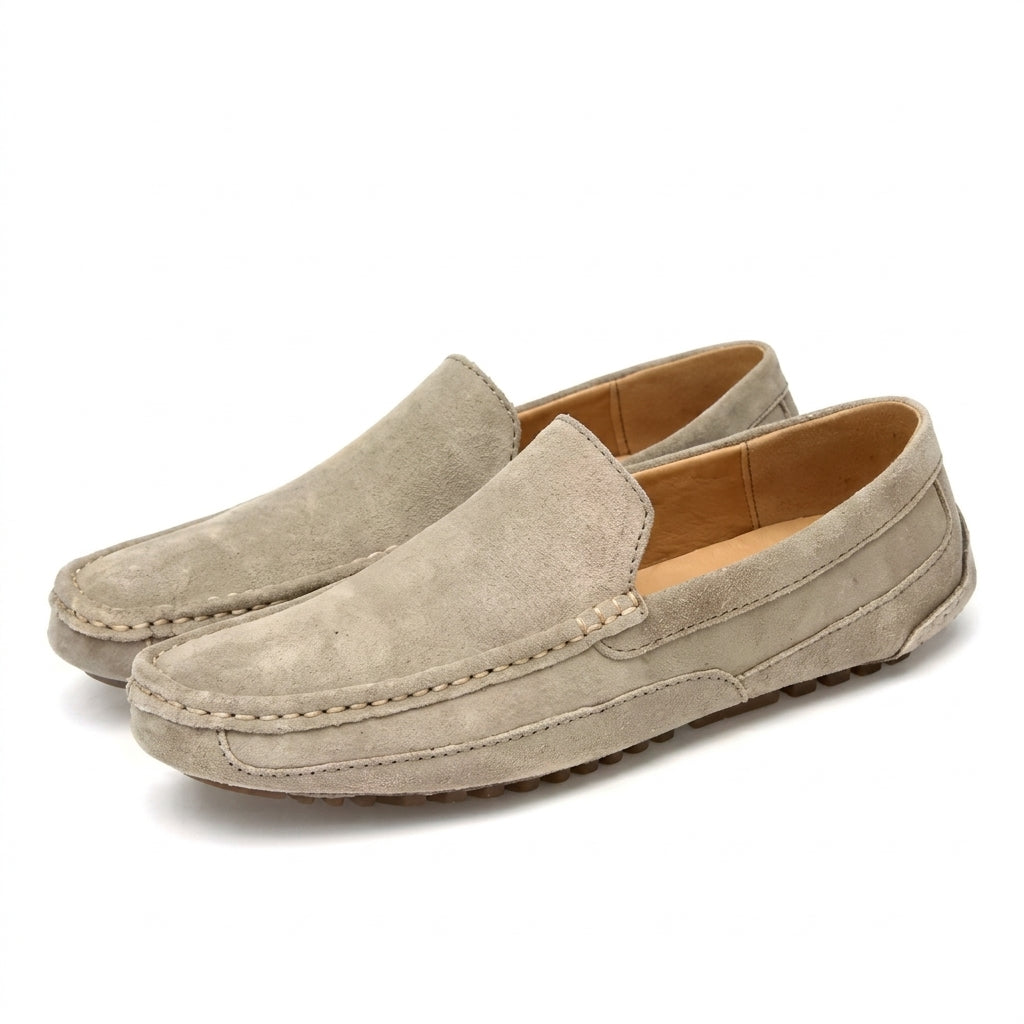 Suede Boat Loafers