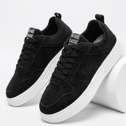 Faux Leather Skate Shoes