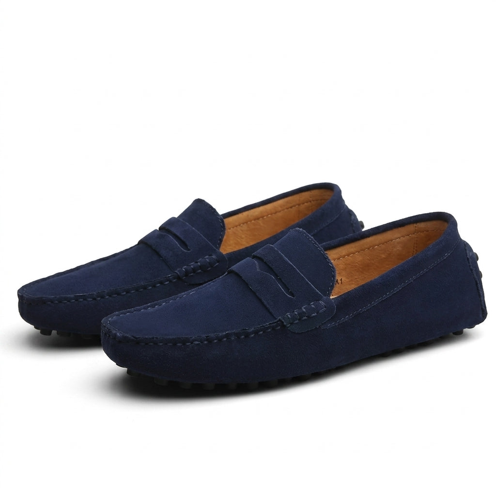 Suede Penny Loafers