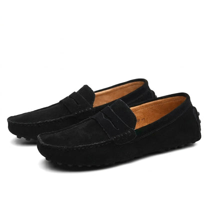 Suede Penny Loafers