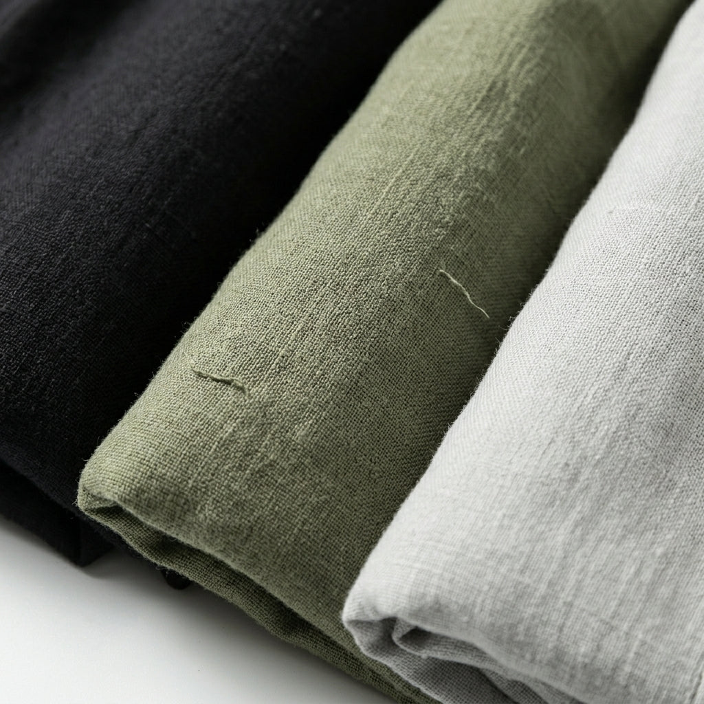 Pantalones Rectos de Lino