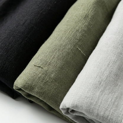 Pantalones Rectos de Lino