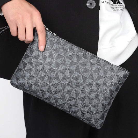 Borsa a mano con stampa geometrica
