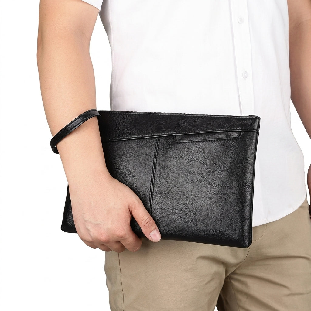 Bolso de Mano de Piel Sintética