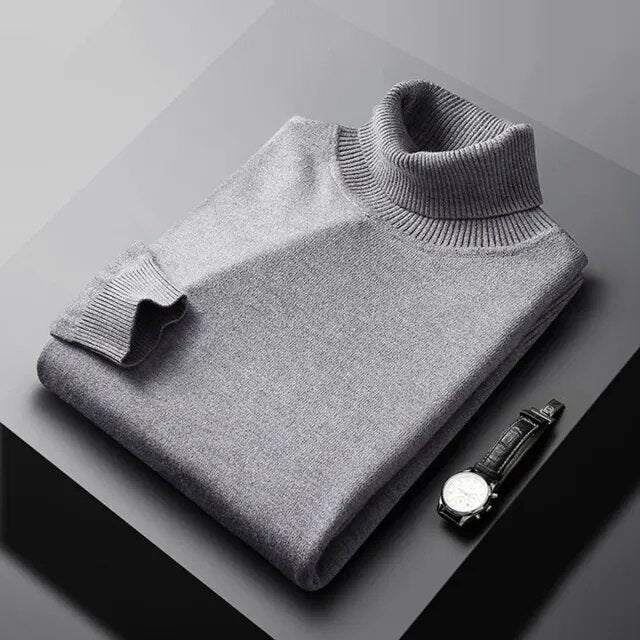 Jersey de Cuello Alto de Cachemira