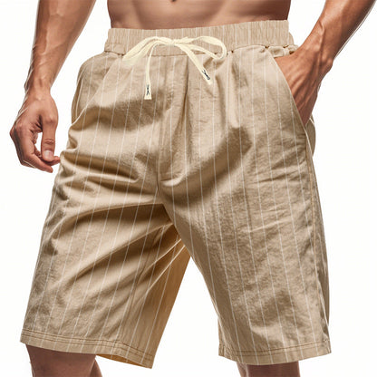 Lucas | Pantalones Cortos de Rayas Casual para Hombre