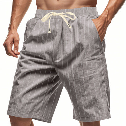 Lucas | Pantalones Cortos de Rayas Casual para Hombre