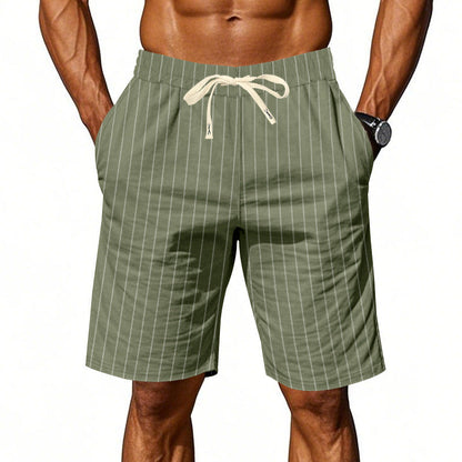 Lucas | Pantalones Cortos de Rayas Casual para Hombre