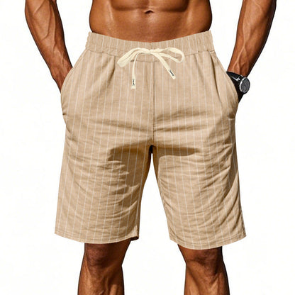 Lucas | Pantalones Cortos de Rayas Casual para Hombre