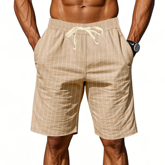 Lucas | Pantalones Cortos de Rayas Casual para Hombre