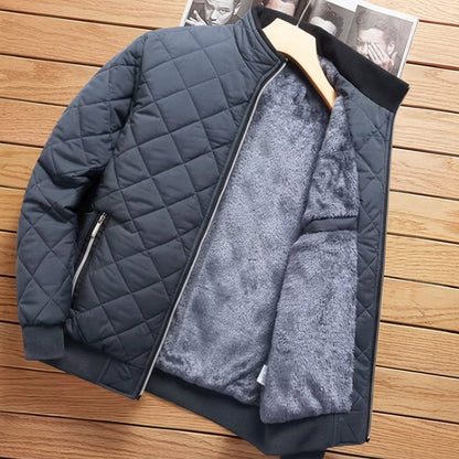 Quilted Winter Bomber Jacket