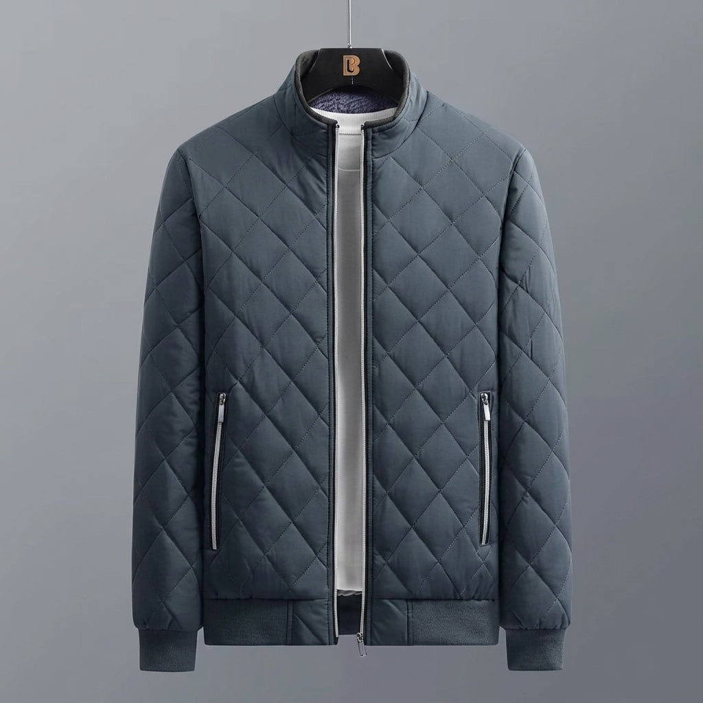 Quilted Winter Bomber Jacket