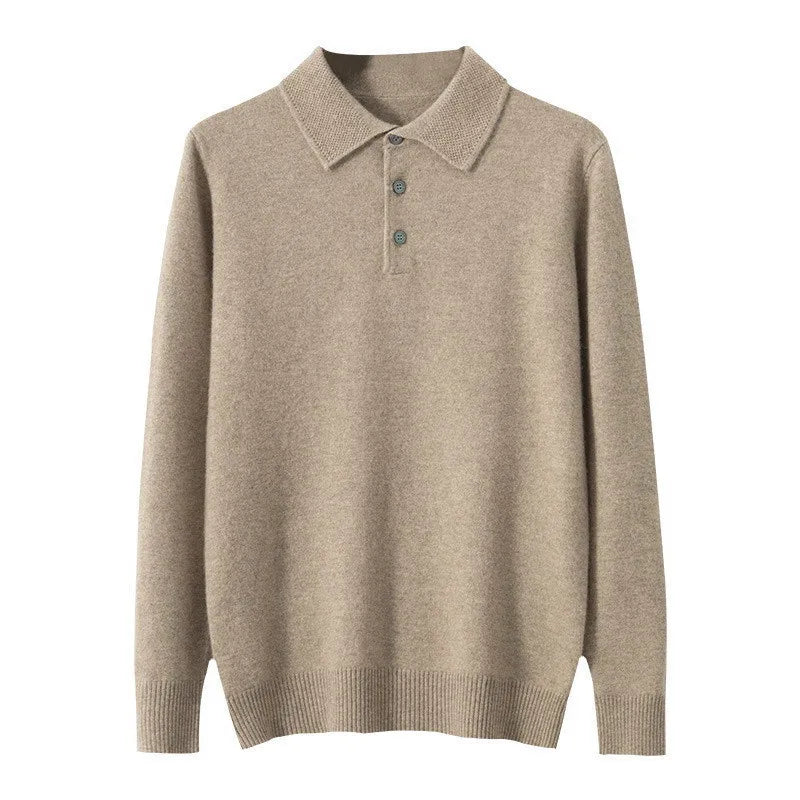 Jersey de Cachemira con Cuello Polo