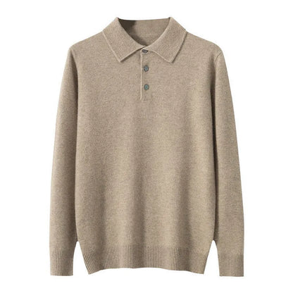 Jersey de Cachemira con Cuello Polo
