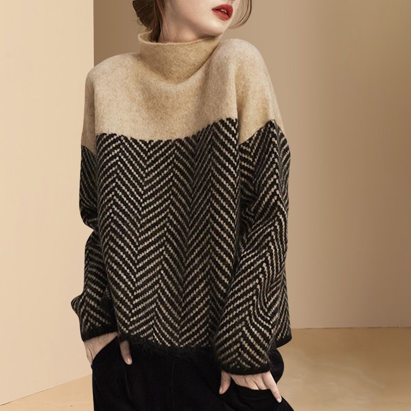 JULIETA | SUÉTER OVERSIZE DE CONTRASTE