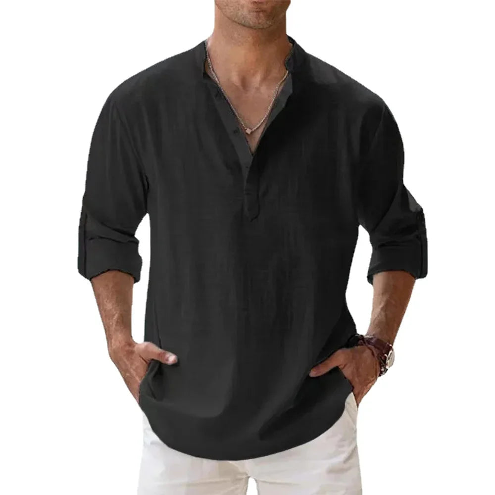 ADRIÁN | CAMISA HENLEY DE MANGA LARGA