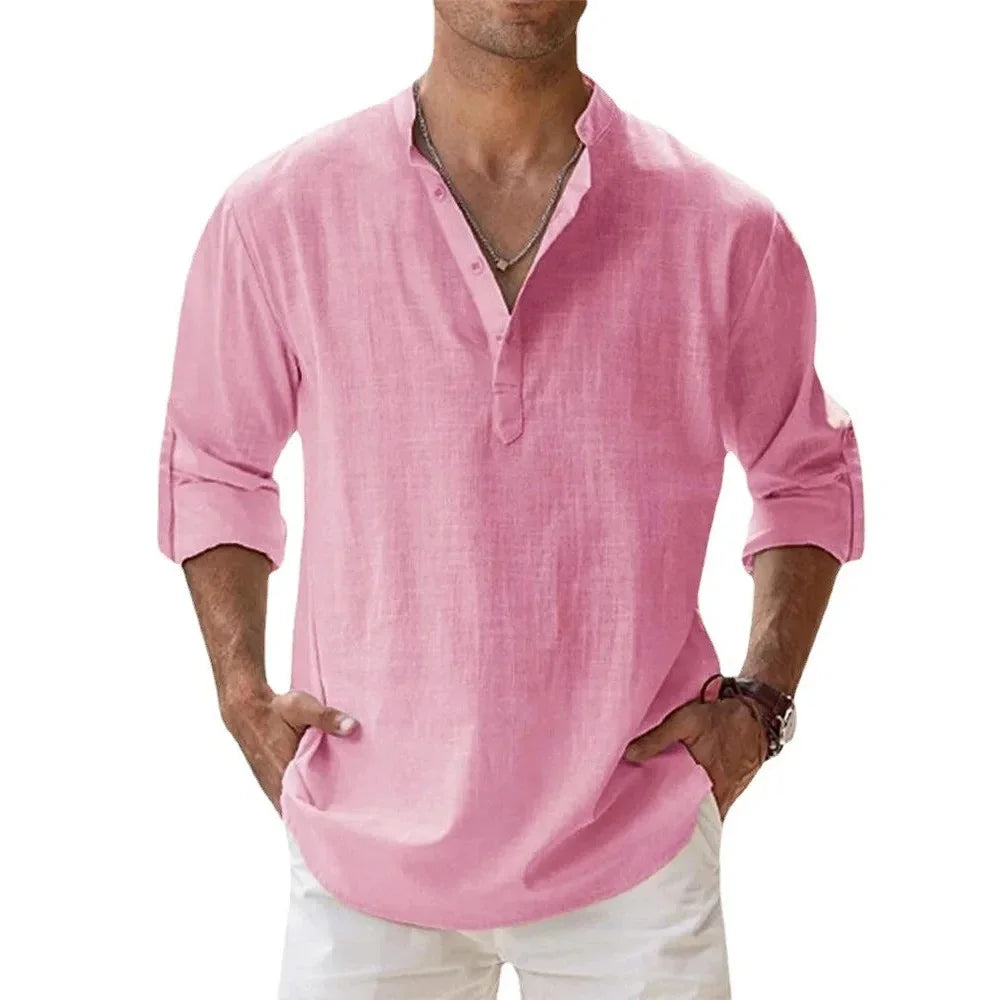 ADRIÁN | CAMISA HENLEY DE MANGA LARGA