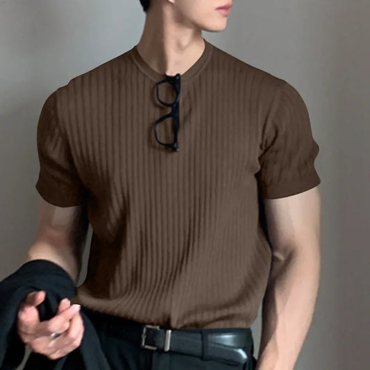 Camiseta con Caída Manga Corta