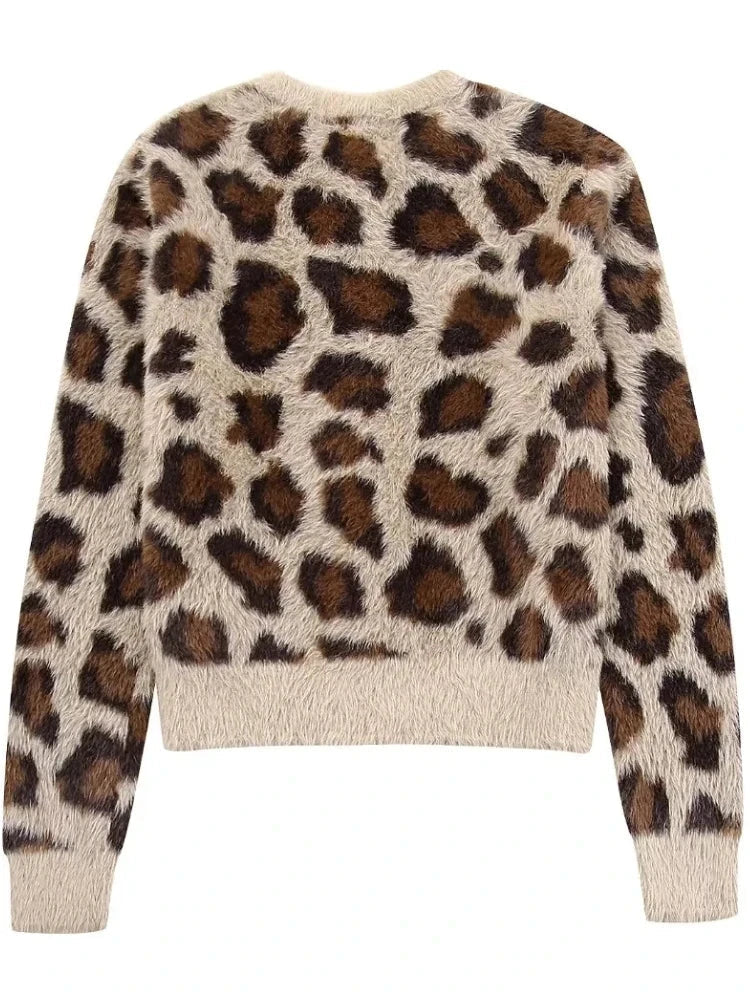 ISABELLA | SUÉTER AFELPADO DE LEOPARDO