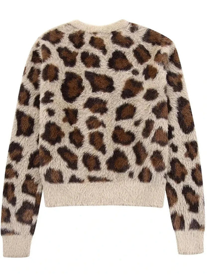 ISABELLA | SUÉTER AFELPADO DE LEOPARDO
