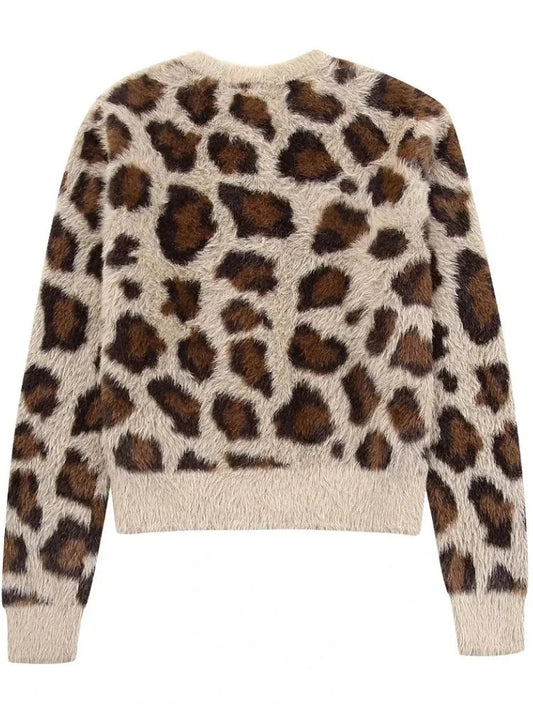 Isabella | Suéter Afelpado de Leopardo