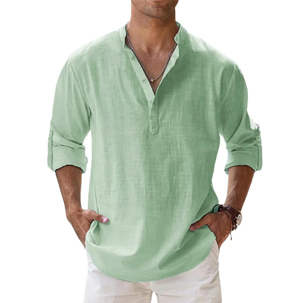 ADRIÁN | CAMISA HENLEY DE MANGA LARGA