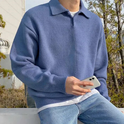 Jersey con Cuello de Solapa