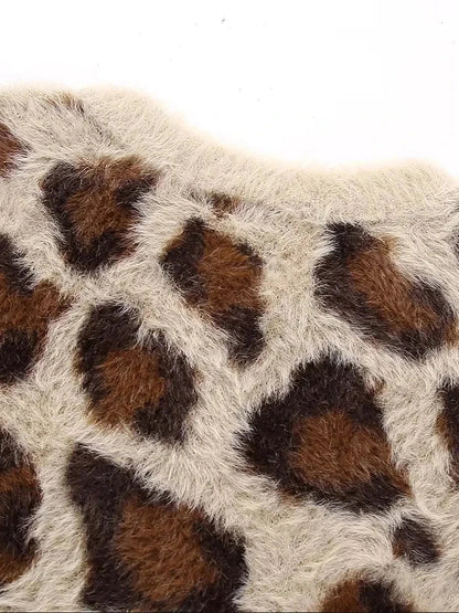 ISABELLA | SUÉTER AFELPADO DE LEOPARDO