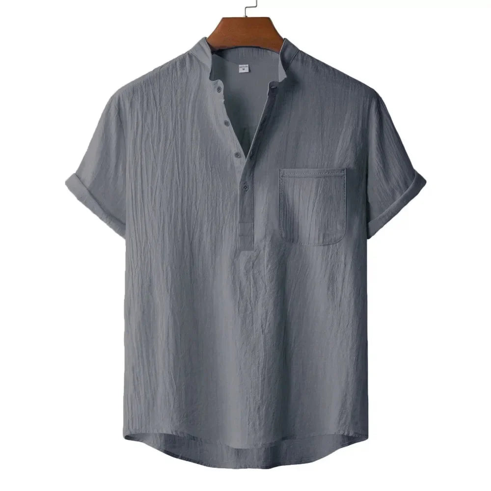 KEVIN | CAMISA HENLEY DE LINO