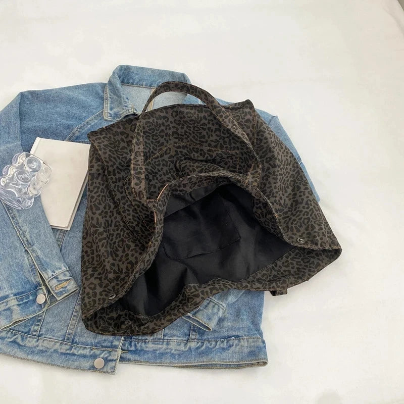 MÓNICA | BOLSO TOTE ESTAMPADO LEOPARDO