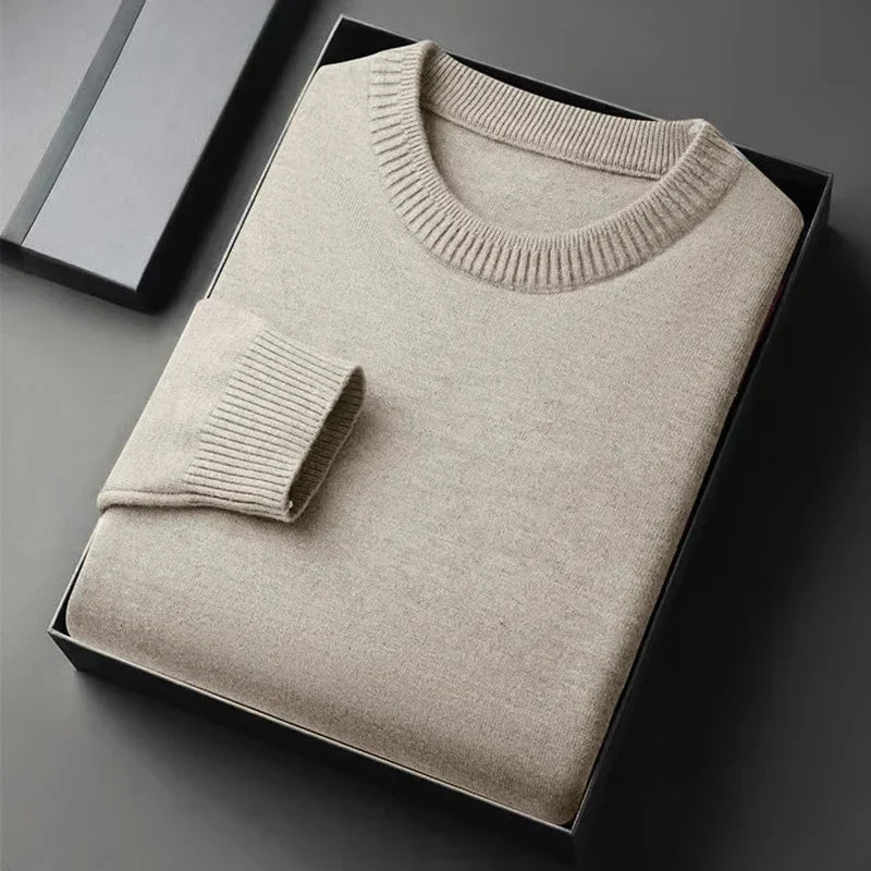 Jersey de Punto con Cuello Redondo