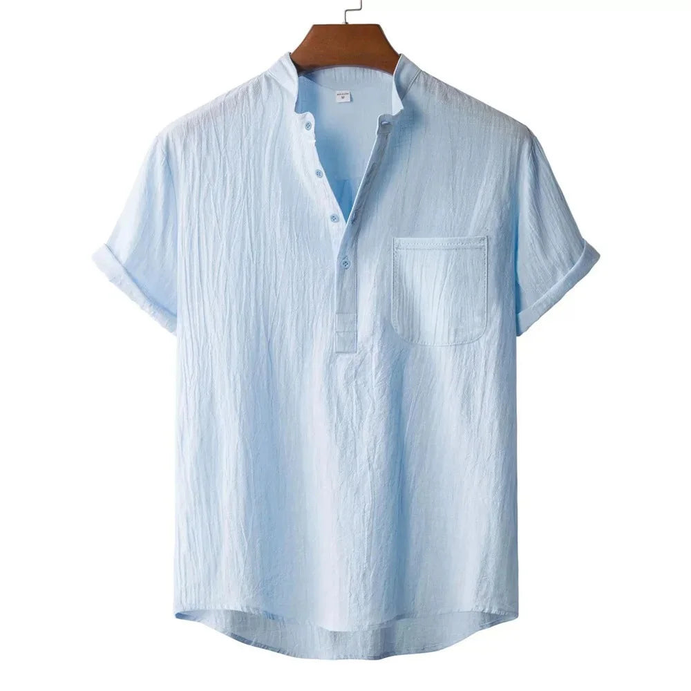 KEVIN | CAMISA HENLEY DE LINO