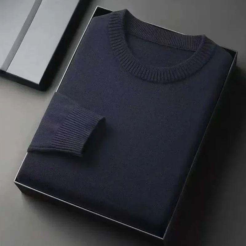 Jersey de Punto con Cuello Redondo