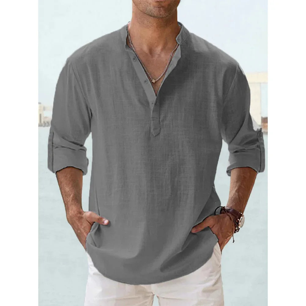 ADRIÁN | CAMISA HENLEY DE MANGA LARGA