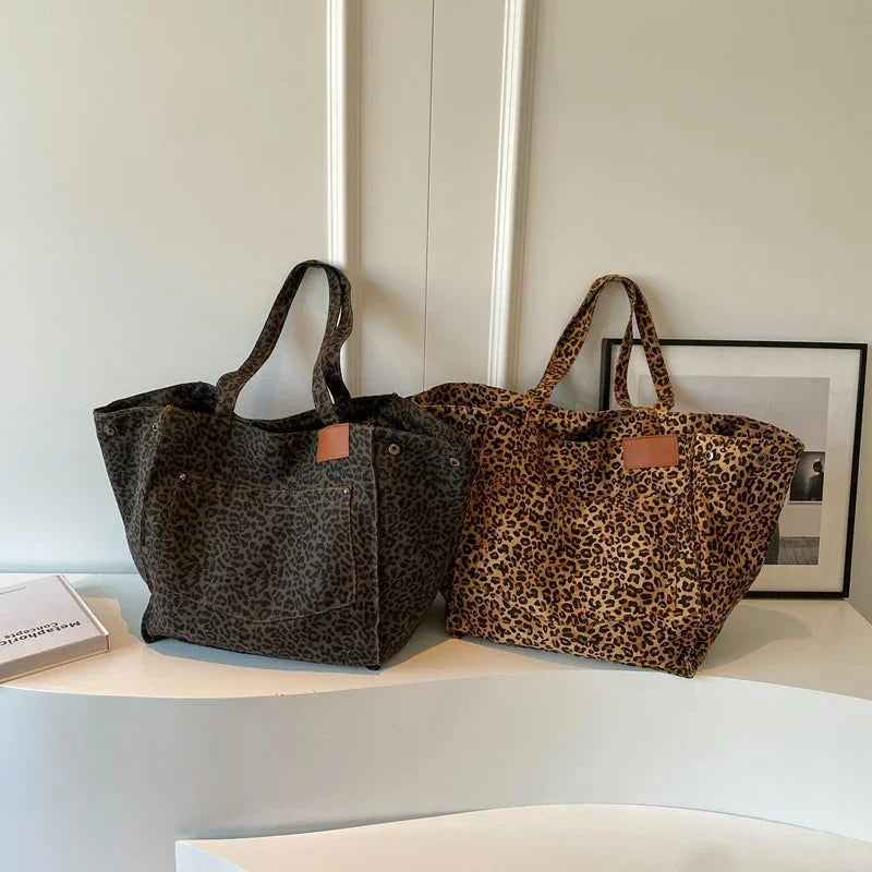 MÓNICA | BOLSO TOTE ESTAMPADO LEOPARDO