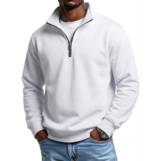 LUCAS | SUDADERA CASUAL DE MEDIA CREMALLERA