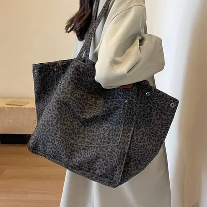MÓNICA | BOLSO TOTE ESTAMPADO LEOPARDO