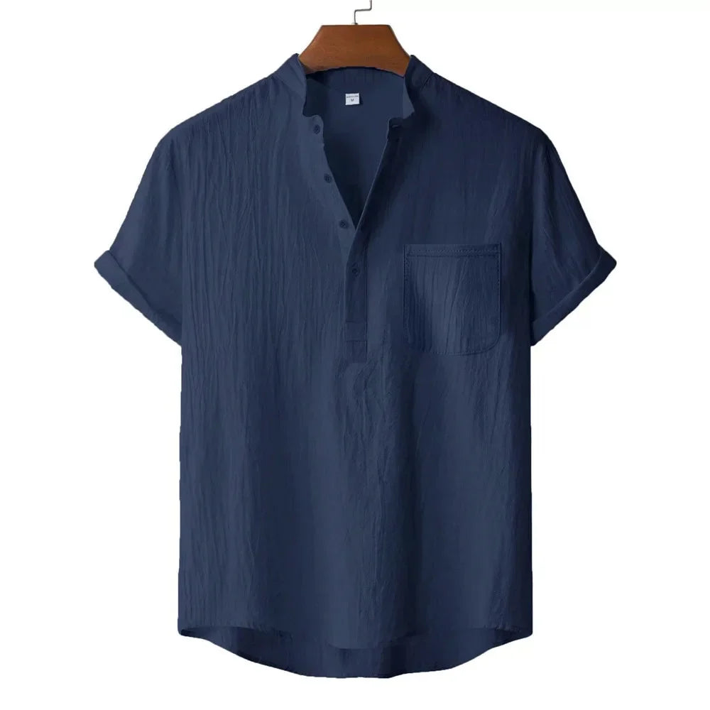KEVIN | CAMISA HENLEY DE LINO