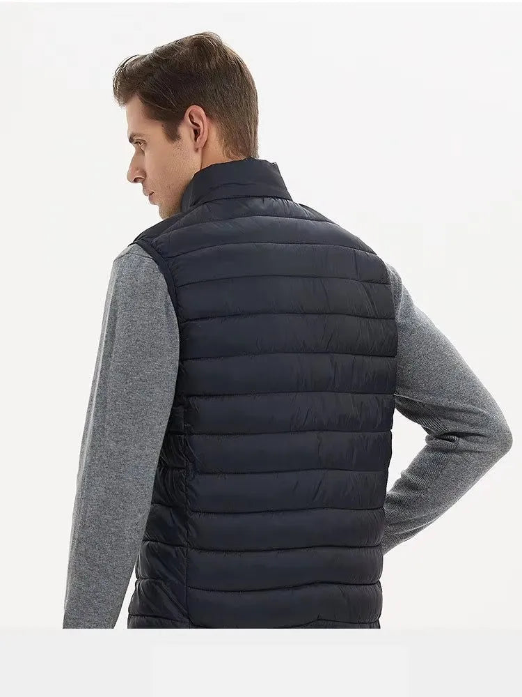 Chaleco Acolchado con Cuello Alto
